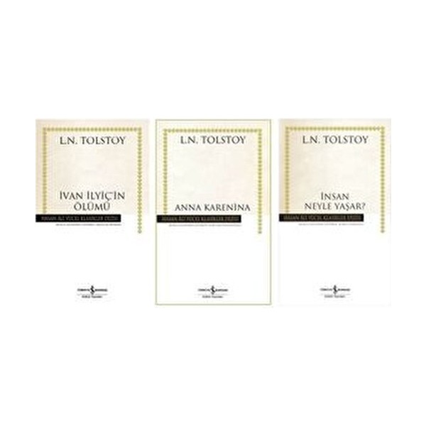 Türkiye İş Bankası Kültür Yayınları Türkiye İş Bankası Kültür Yayınları Ivan Ilyiç'in Ölümü Anna Karenina 3 Kitap Seti Eğitici ve Eğlenceli Diğer Fiyatı
