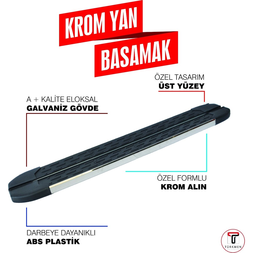 Türkmen Opel Combo E Yan Basamak Krom 203 cm 2018 Üzeri SSD / Solid State Drive Fiyatı