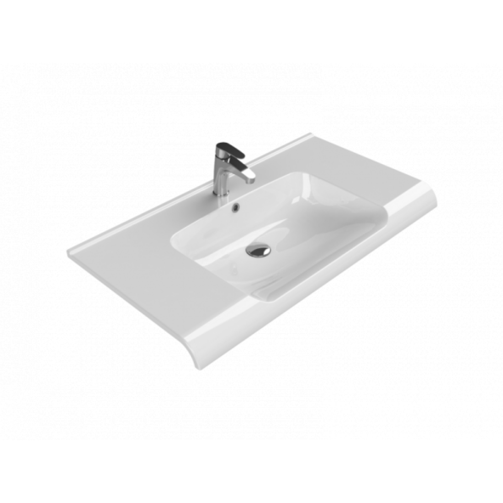 Turkuaz 80X50 Cm Anova Etejerli Lavabo 090700 Lavabo Fiyatı