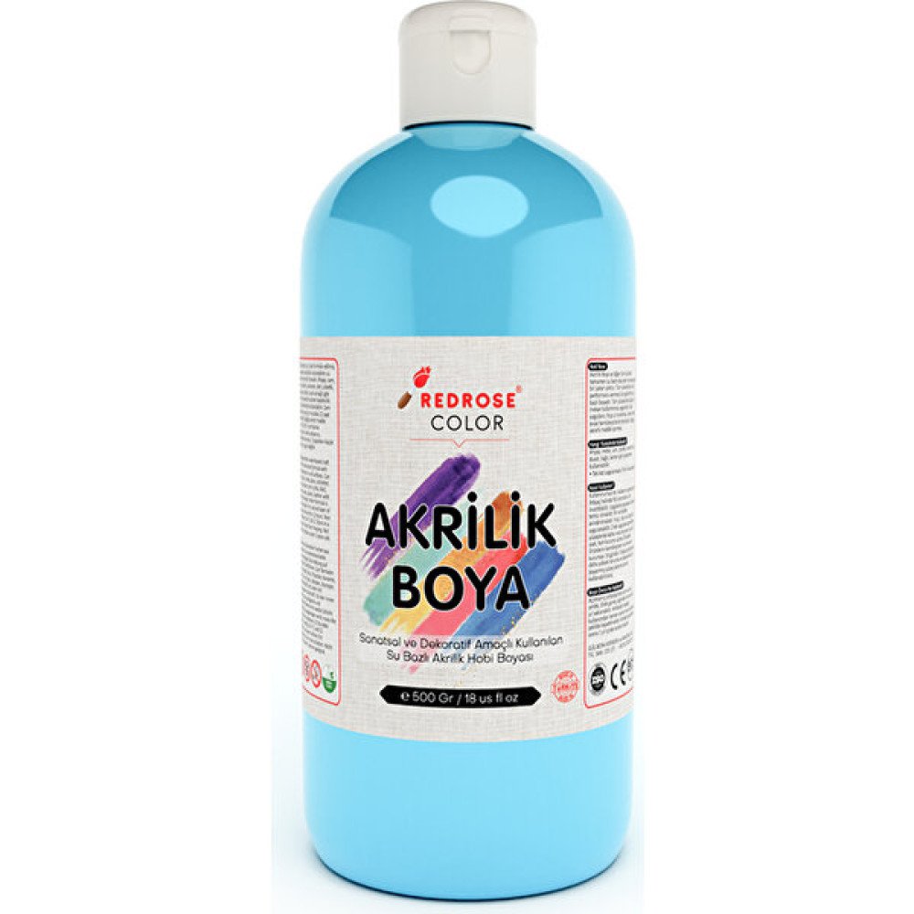Turkuaz Akrilik Boya 500 gr Sanatsal, Dekoratif, Hobi Amaçlı, Canlı Renkler Akrilik Boya Fiyatı