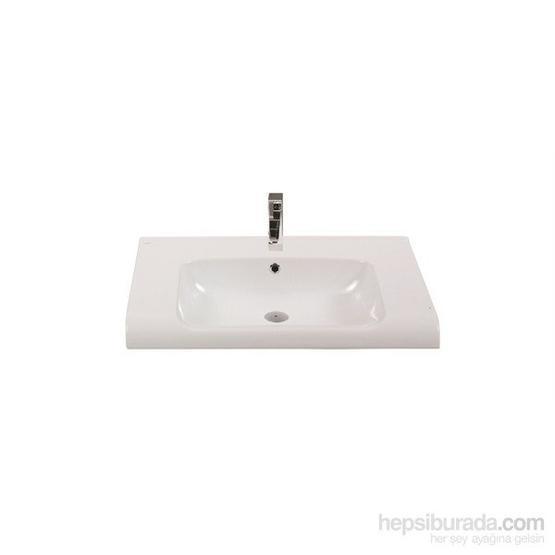 Turkuaz Anova Etajerli 80 cm Lavabo