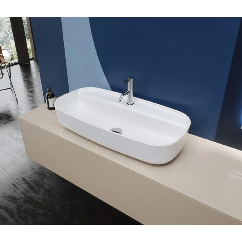 Turkuaz Aqua 80X40 Cm Tezgah Ustu Lavabo Lavabo Fiyatı