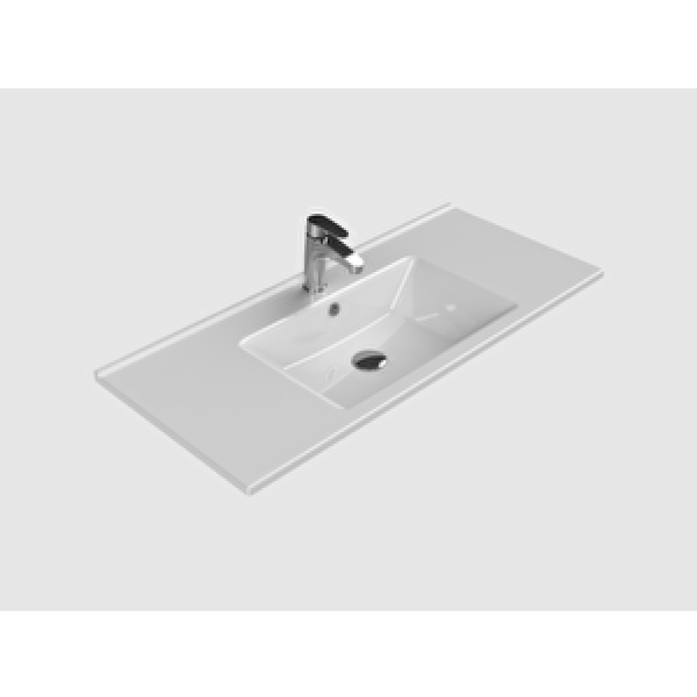 Turkuaz Arte Etajer Uyumlu Lavabo 100x45cm Lavabo Fiyatı