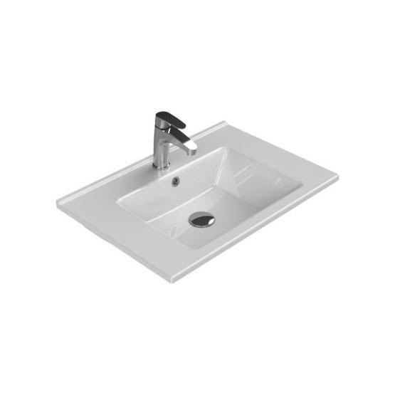 Turkuaz Arte Etajerli 65 cm Lavabo