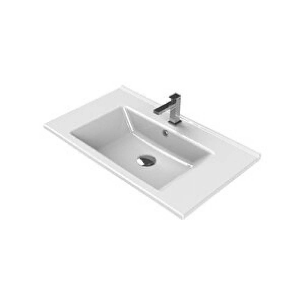 Turkuaz Cerastyle Arte 75 cm Etejer Uyumlu Lavabo 75x45 Lavabo Fiyatı
