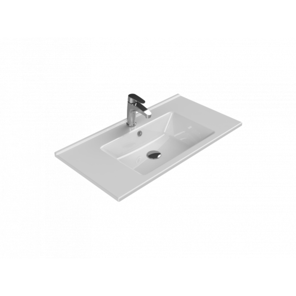 Turkuaz Cerastyle Arte Etajer Uyumlu Lavabo 85X45 Cm Lavabo Fiyatı