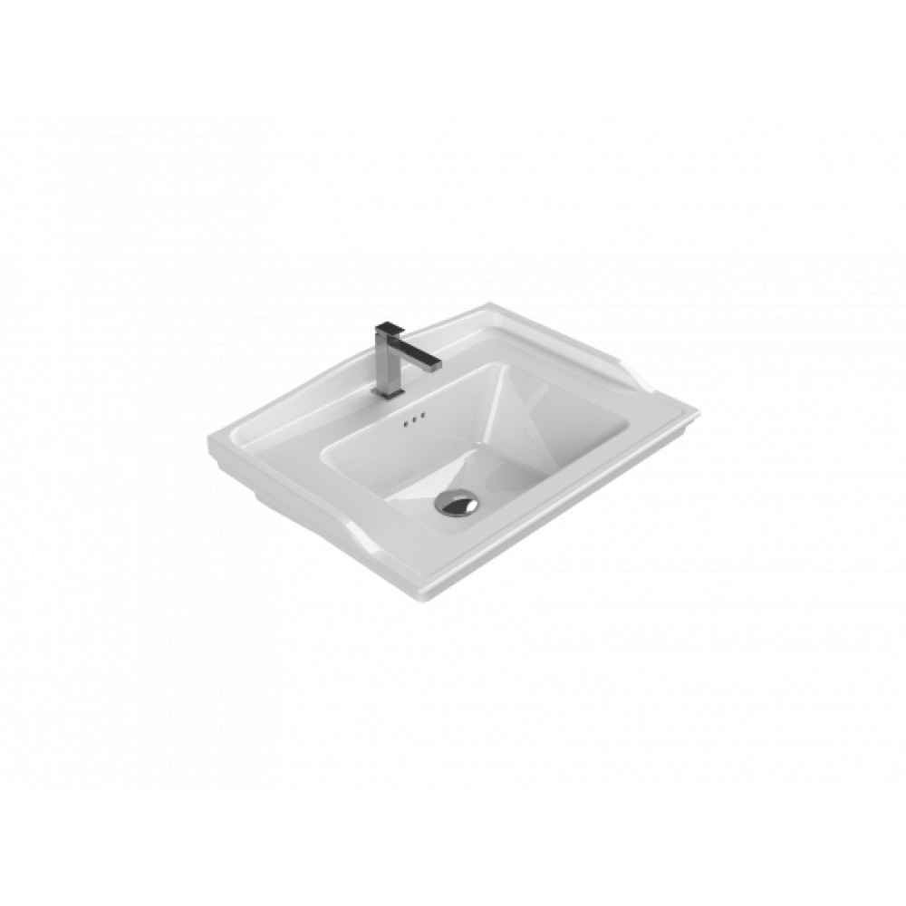 Turkuaz Cerastyle Kapadokya Etajer Uyum Damlalik Lavabo 65X48 Cm Lavabo Fiyatı
