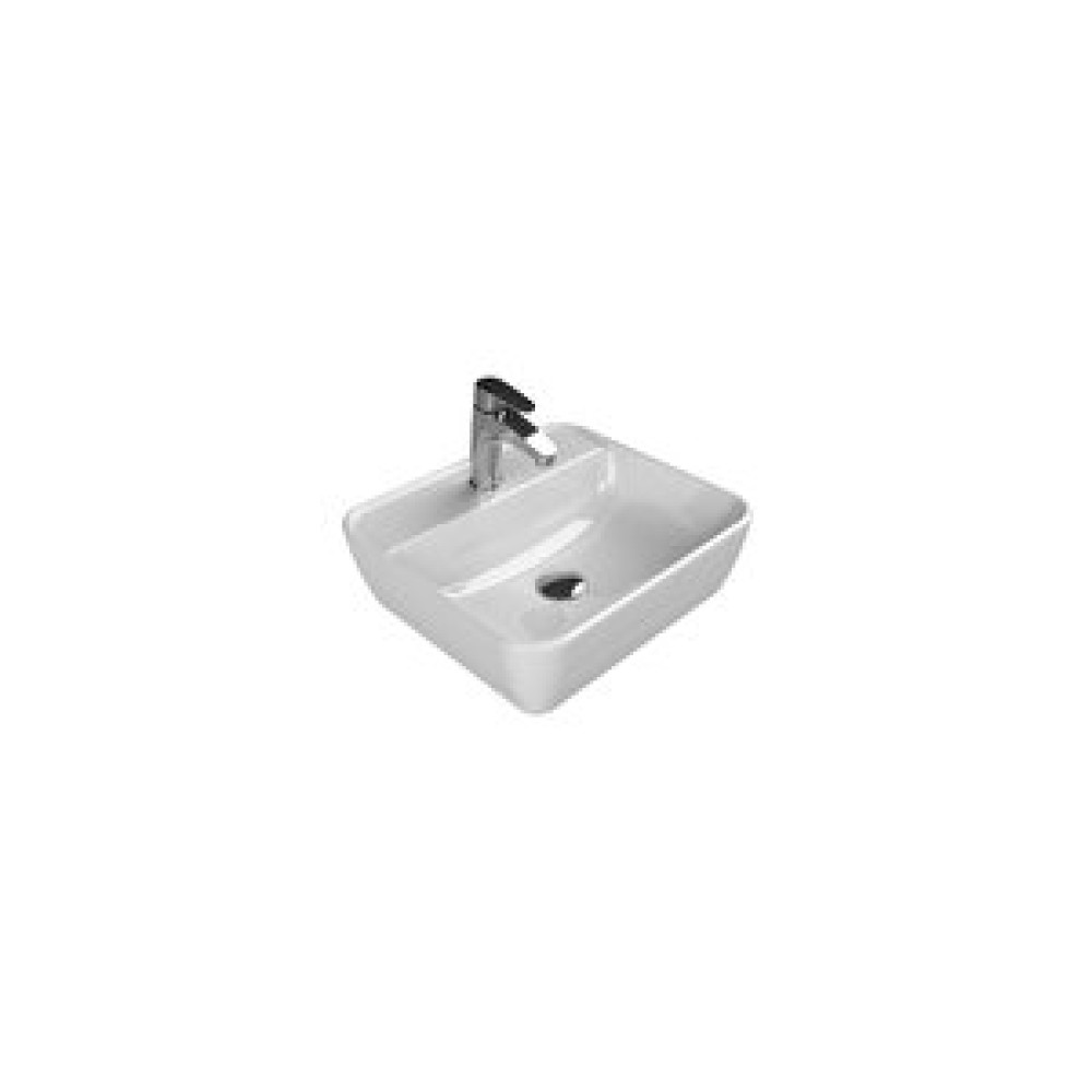 Turkuaz Cerastyle One (batarya Delikli) Tezgah Üstü Lavabo 46*42 Lavabo Fiyatı