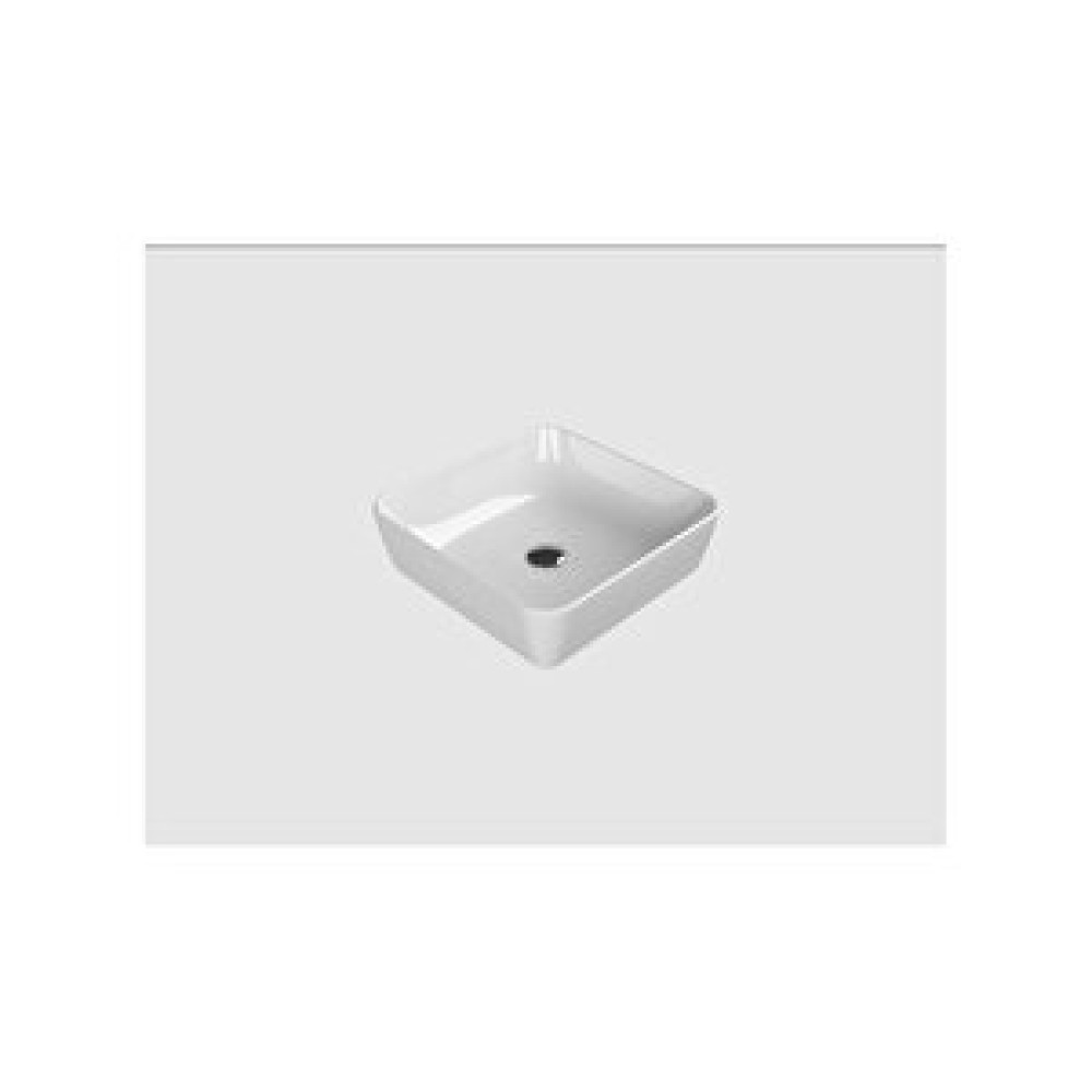 Turkuaz Cerastyle One (deliksiz) Kare Tezgah Üstü Lavabo 46x46 Cm Lavabo Fiyatı