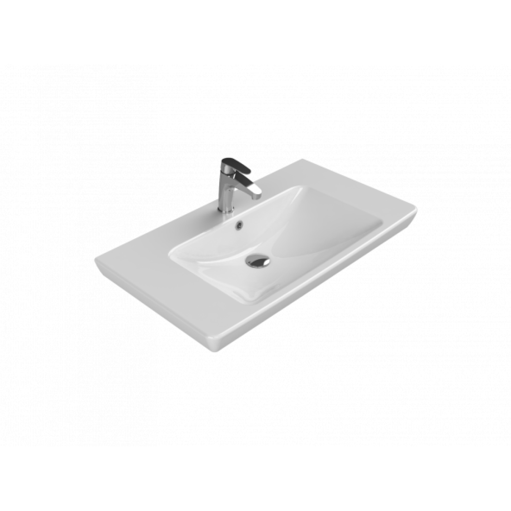 Turkuaz Cerastyle Turkuaz Porto D Etajerli Lavabo 85 Cm (Derinlik 48 Cm) Lavabo Fiyatı