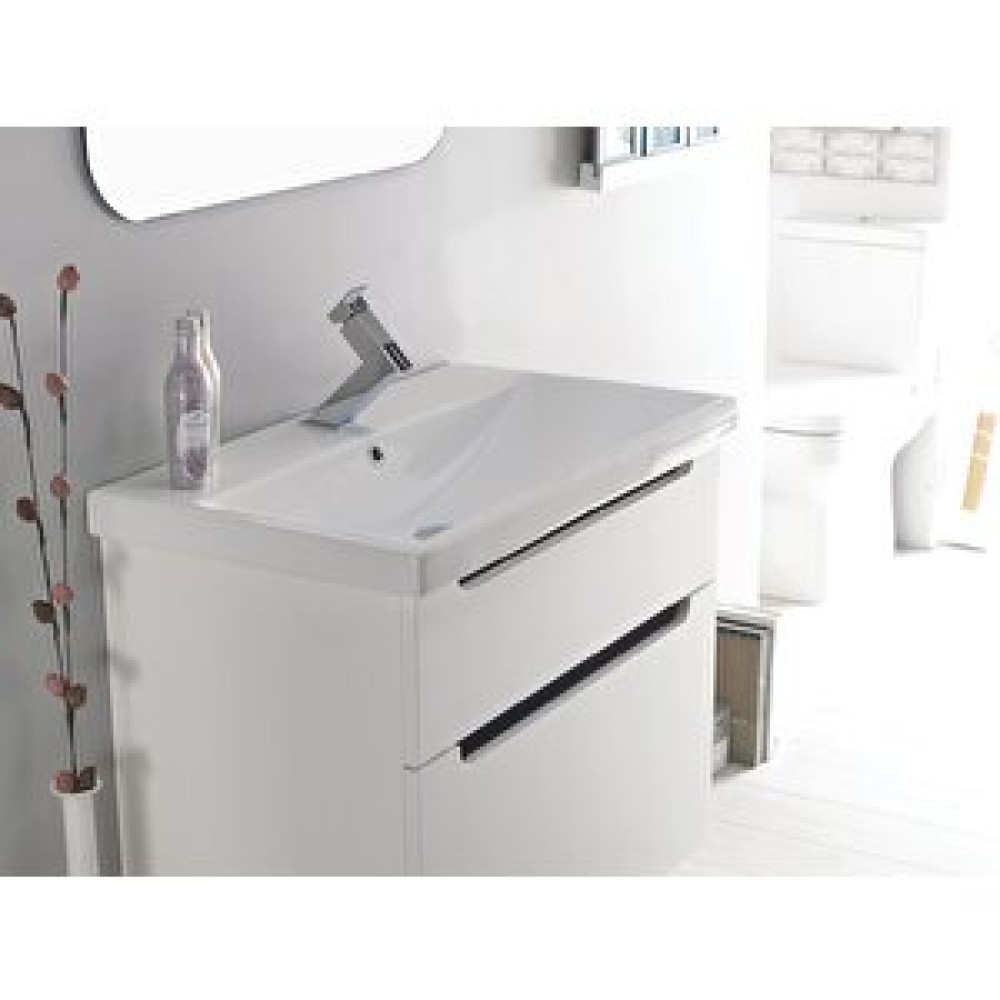 Turkuaz Elite Etajerli Uyumlu Lavabo 80 Cm Lavabo Fiyatı