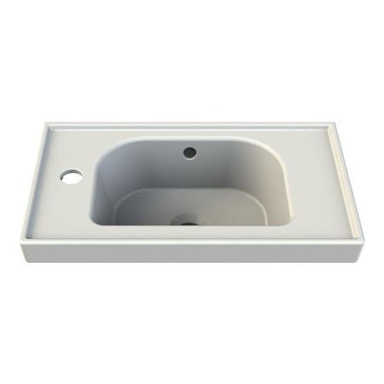 Turkuaz Frame Etajerli Dar 50 cm Lavabo