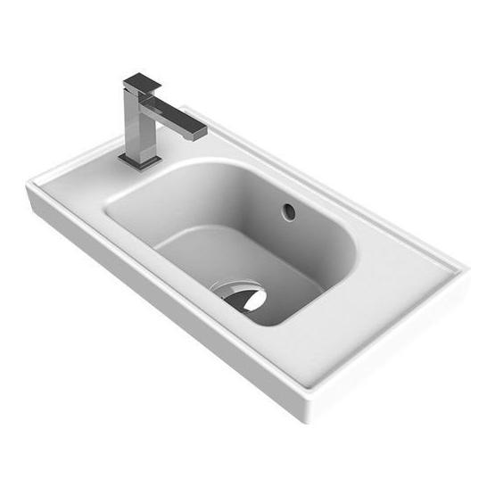 Turkuaz Frame Etajerli Dar 50 cm Lavabo
