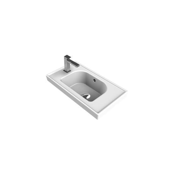 Turkuaz Frame Etajerli Dar 50 cm Lavabo