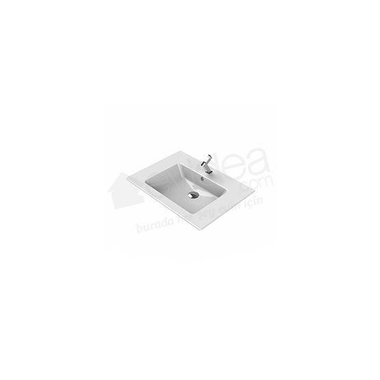 Turkuaz Ibiza Etajerli 71 cm Lavabo Lavabo Fiyatı