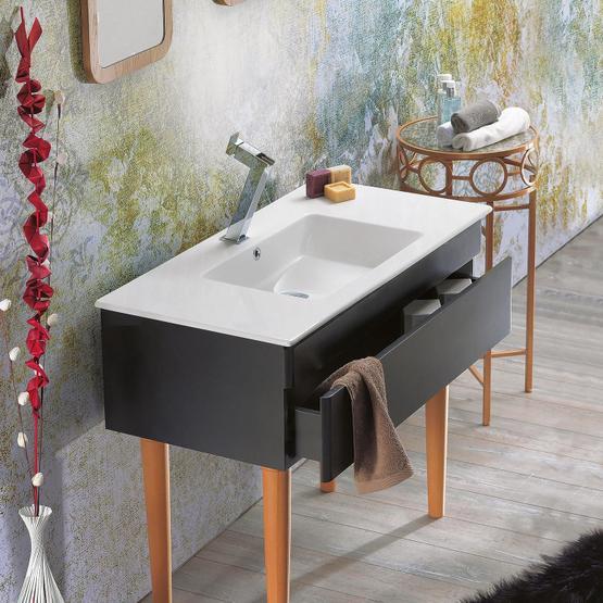 Turkuaz Ibiza Etajerli 91 cm Lavabo