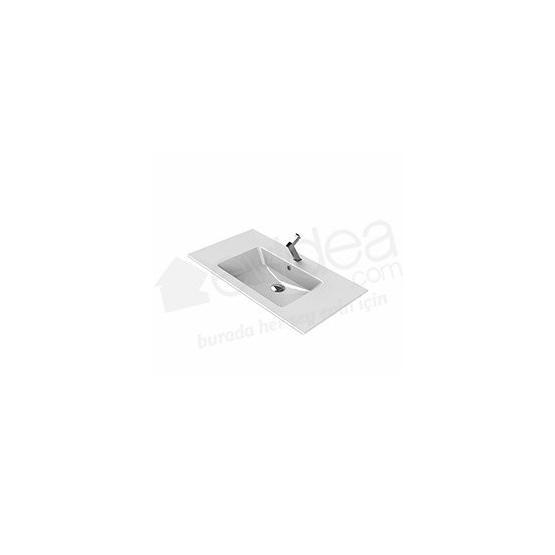 Turkuaz Ibiza Etajerli 91 cm Lavabo Lavabo Fiyatı