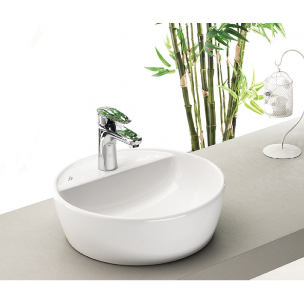 Turkuaz One 42 Cm Oval Delikli Tezgah Ustu Lavabo Lavabo Fiyatı