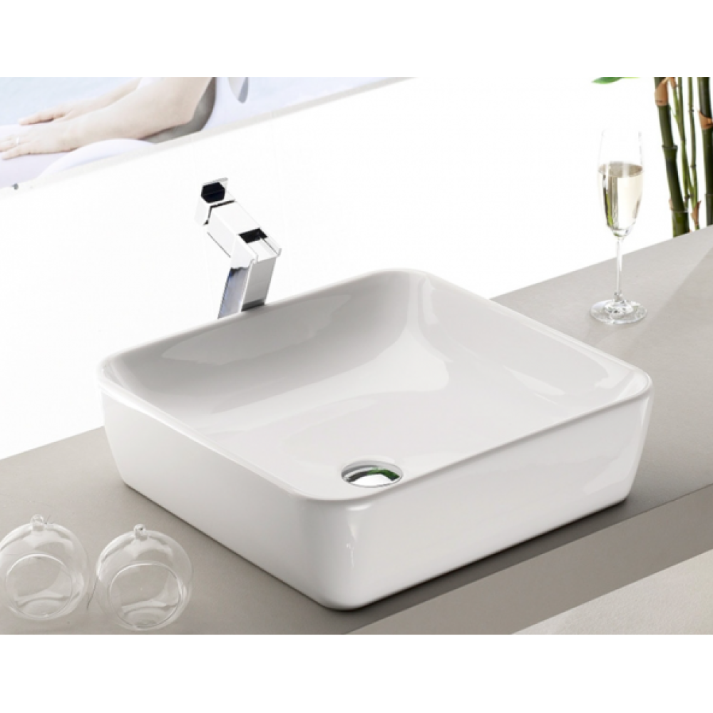 Turkuaz One 46X46 Cm Deliksiz Kare Tezgah Ustu Lavabo Lavabo Fiyatı