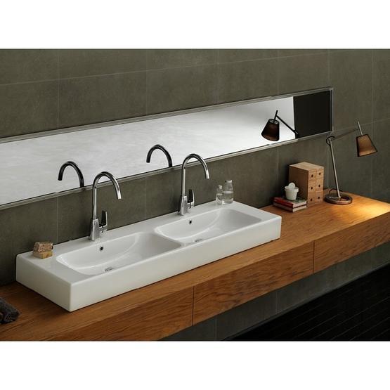 Turkuaz Pinto Çift Gözlü 150 cm Lavabo