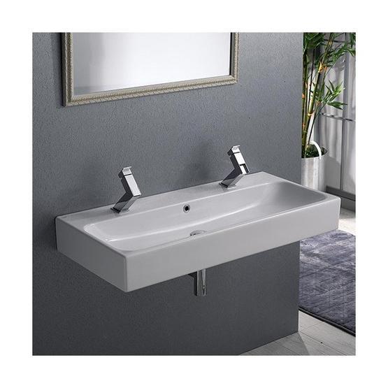 Turkuaz Pinto Etajerli 100 cm Lavabo