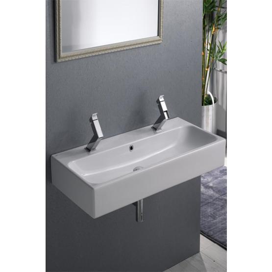 Turkuaz Pinto Etajerli 100 cm Lavabo