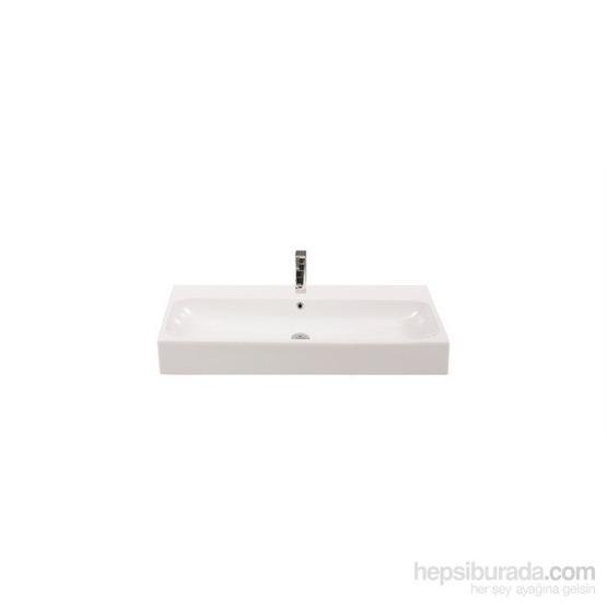 Turkuaz Pinto Etajerli 100 cm Lavabo