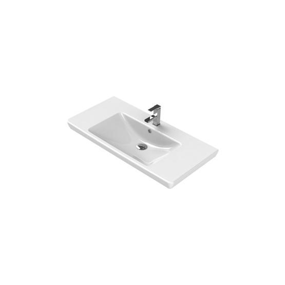 Turkuaz Porto Etajerli 95 cm Lavabo