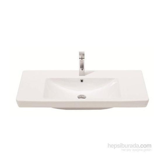 Turkuaz Porto Etajerli 95 cm Lavabo