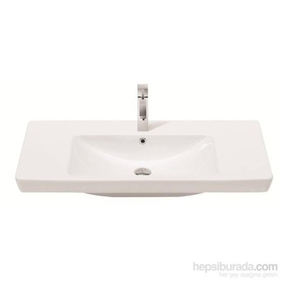 Turkuaz Porto Etajerli 95 cm Lavabo