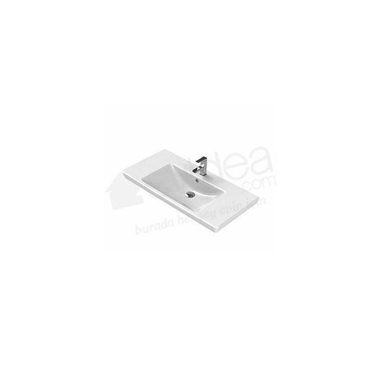Turkuaz Porto Etajerli 95 cm Lavabo Lavabo Fiyatı