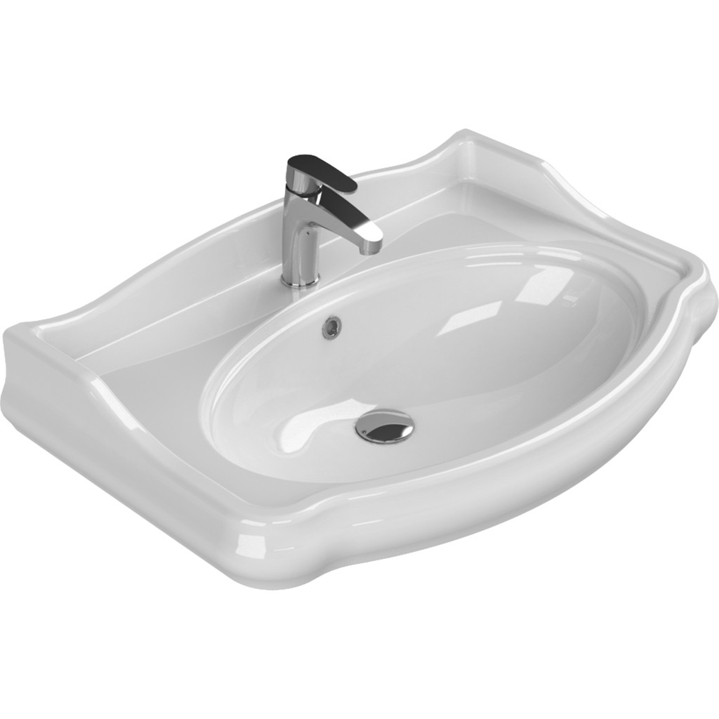 Turkuaz Seramik 1837 80 cm Etajerli Lavabo Lavabo Fiyatı