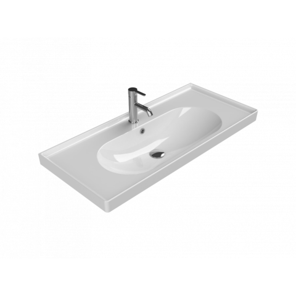 Turkuaz Seramik Cerastyle Arya Serisi 100 X 45 Cm Etajerli Lavabo Lavabo Fiyatı