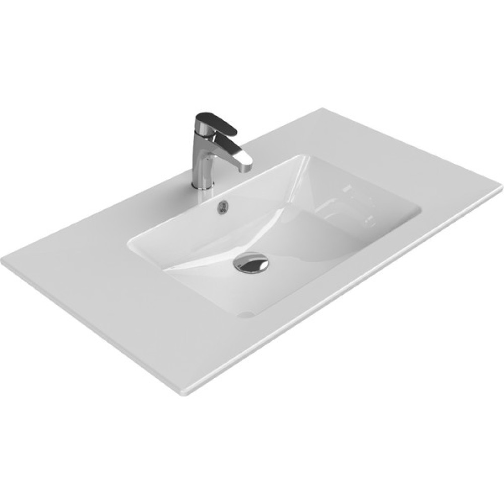 Turkuaz Seramik Ibiza 91 cm Etajerli Lavabo Lavabo Fiyatı