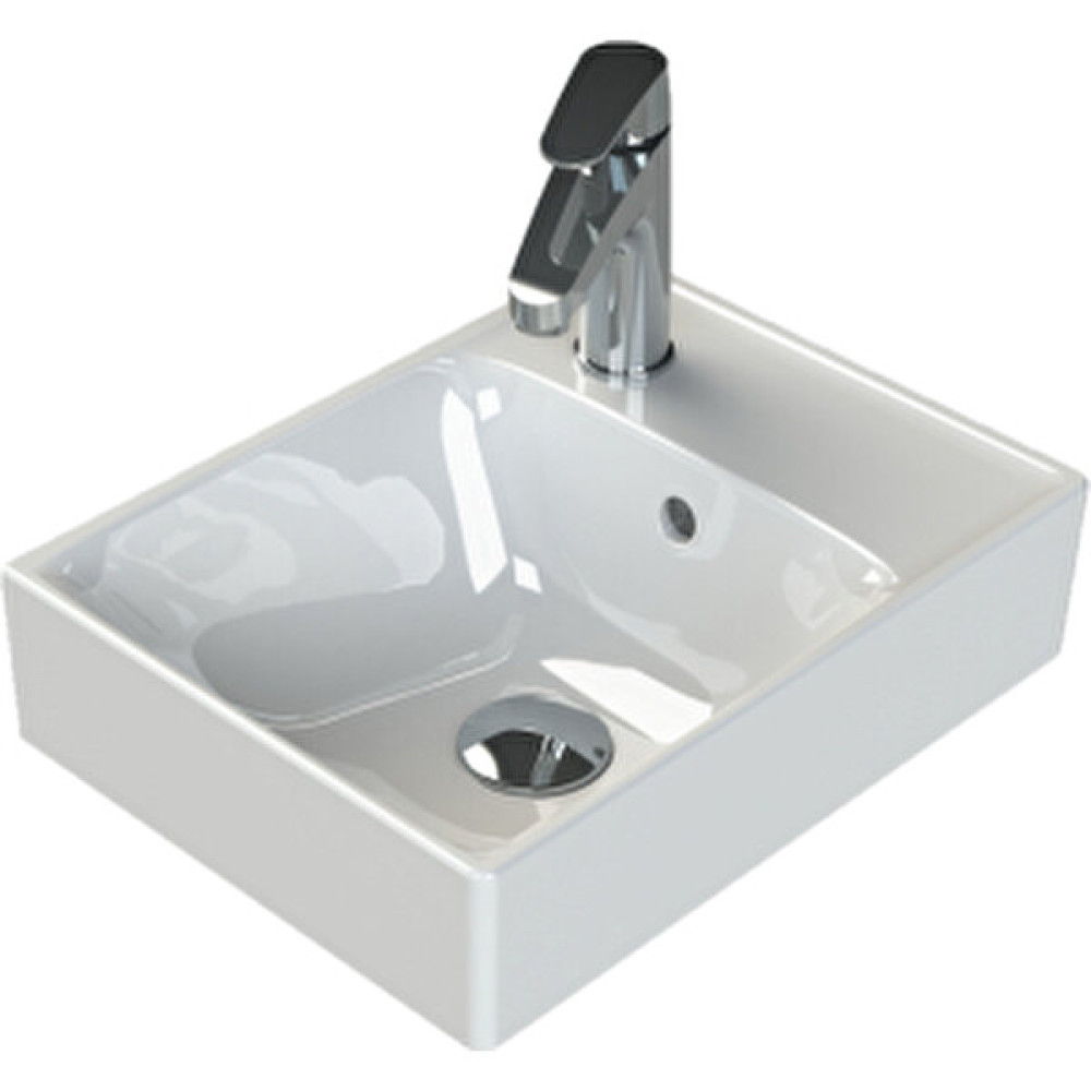 Turkuaz Seramik Sharp 40X30 cm Etajerli Lavabo Lavabo Fiyatı