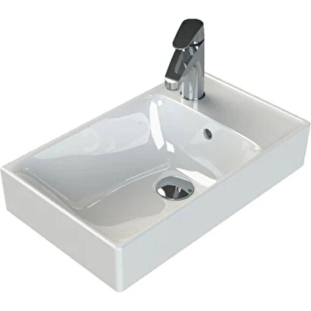 Turkuaz Seramik Sharp 50X30 cm Etajerli Lavabo Lavabo Fiyatı