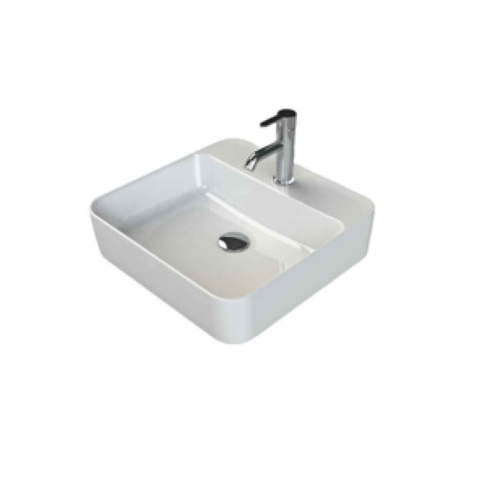 Turkuaz Seramik Tezgah Üstü Lavaba, Hera 48x48 Cm Lavabo Fiyatı