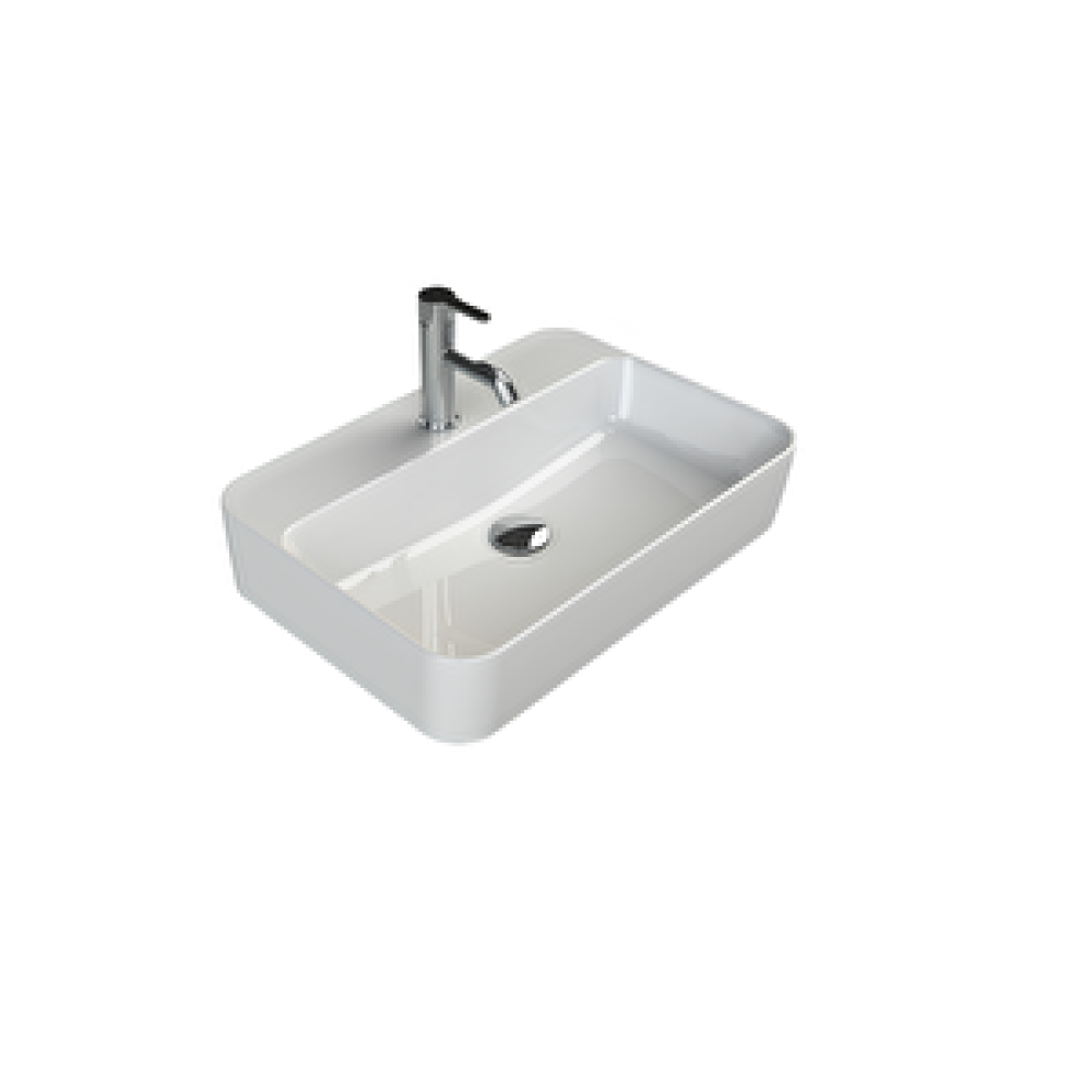 Turkuaz Seramik Tezgah Üstü Lavabo, Hera, 60x42 Cm Lavabo Fiyatı