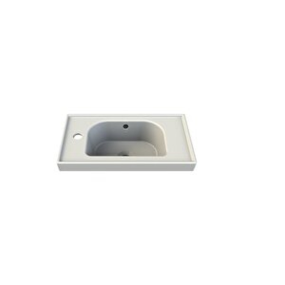 Turkuaz Seramik Turkuaz Cerastyle Frame Etajer Uyumlu Lavabo 50*28cm Soldan Delik Lavabo Fiyatı