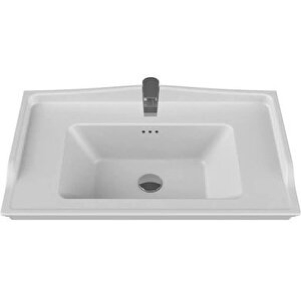 Turkuaz Seramik Turkuaz Cerastyle Kapadokya Etajer Uyum Damlalıklı Lavabo 80*48cm Lavabo Fiyatı