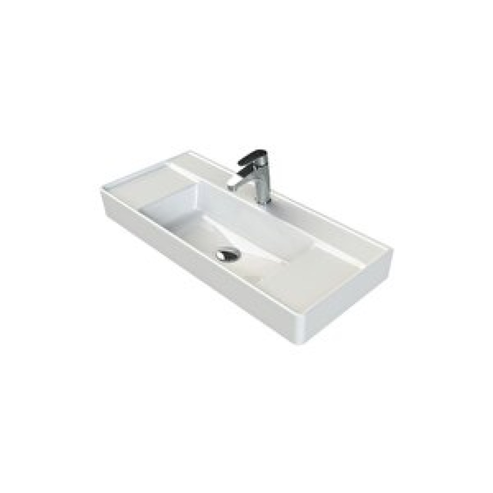 Turkuaz Seramik Turkuaz Cerastyle Sharp Etajer Uyumlu Damlalıklı Lavabo 85*38 Cm Lavabo Fiyatı