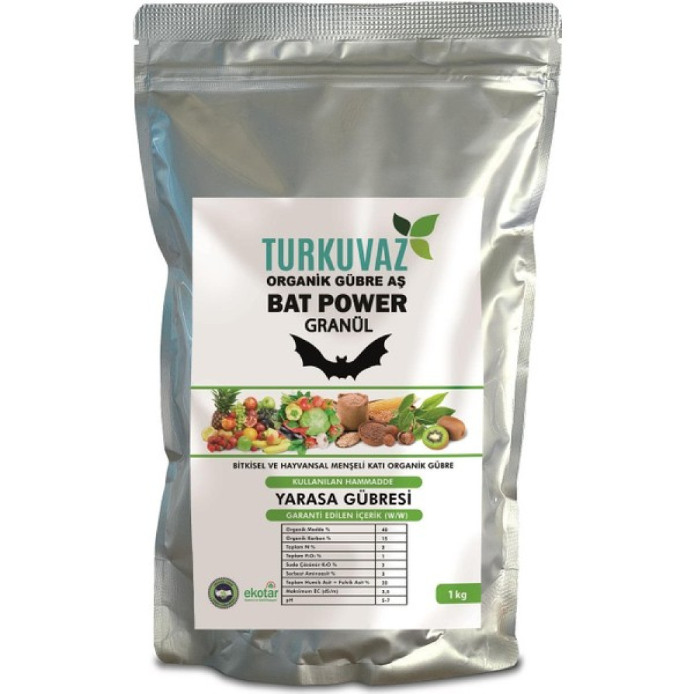 Turkuvaz Organik Bat Power Granül Yarasa Gübresi 1 kg Gübre Fiyatı