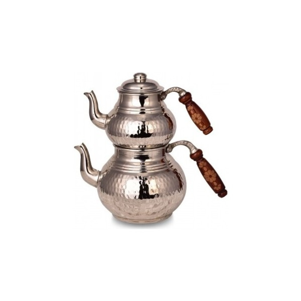 Turna Bakır Klasik Çaydanlık 1 No Ince El Dövme Nikel TURNA1964-2 Çay / Çaydanlık Setleri Fiyatı