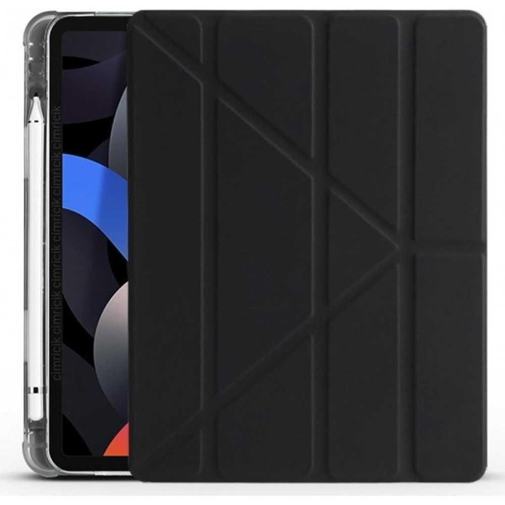Turotto Apple iPad 10.nesil 10.9 2022 Kılıf Seri A2696,A2757,A2777 Kalemlikli Uyku Modlu Yatay Standlı Trifold Smart Kılıf - Siyah Tablet Kılıfı Fiyatı
