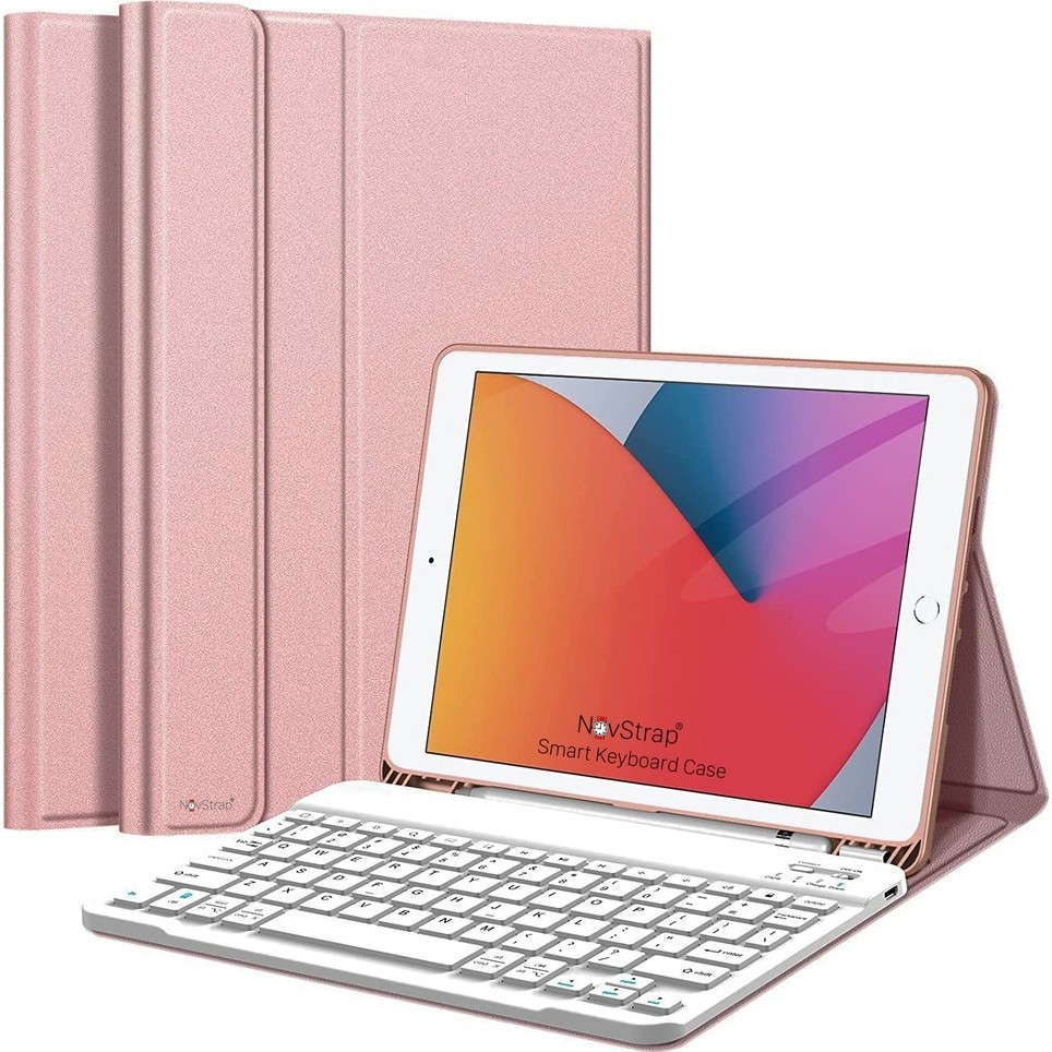 Turotto Apple Ipad 11.nesil A16 2025 / 10. Nesil Uyumlu Bluetooth Özellikli Manyetik Standlı Klavyeli Kılıf Rose Gold - Pembe Klavye - Mouse Fiyatı