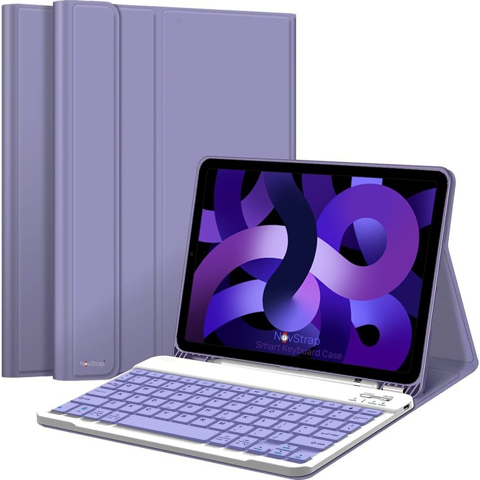 Turotto Apple Ipad 11.nesil A16 2025/10. Nesil Uyumlu Bluetooth Özellikli Manyetik Standlı Klavyeli Kılıf Lavanta Klavye - Mouse Fiyatı