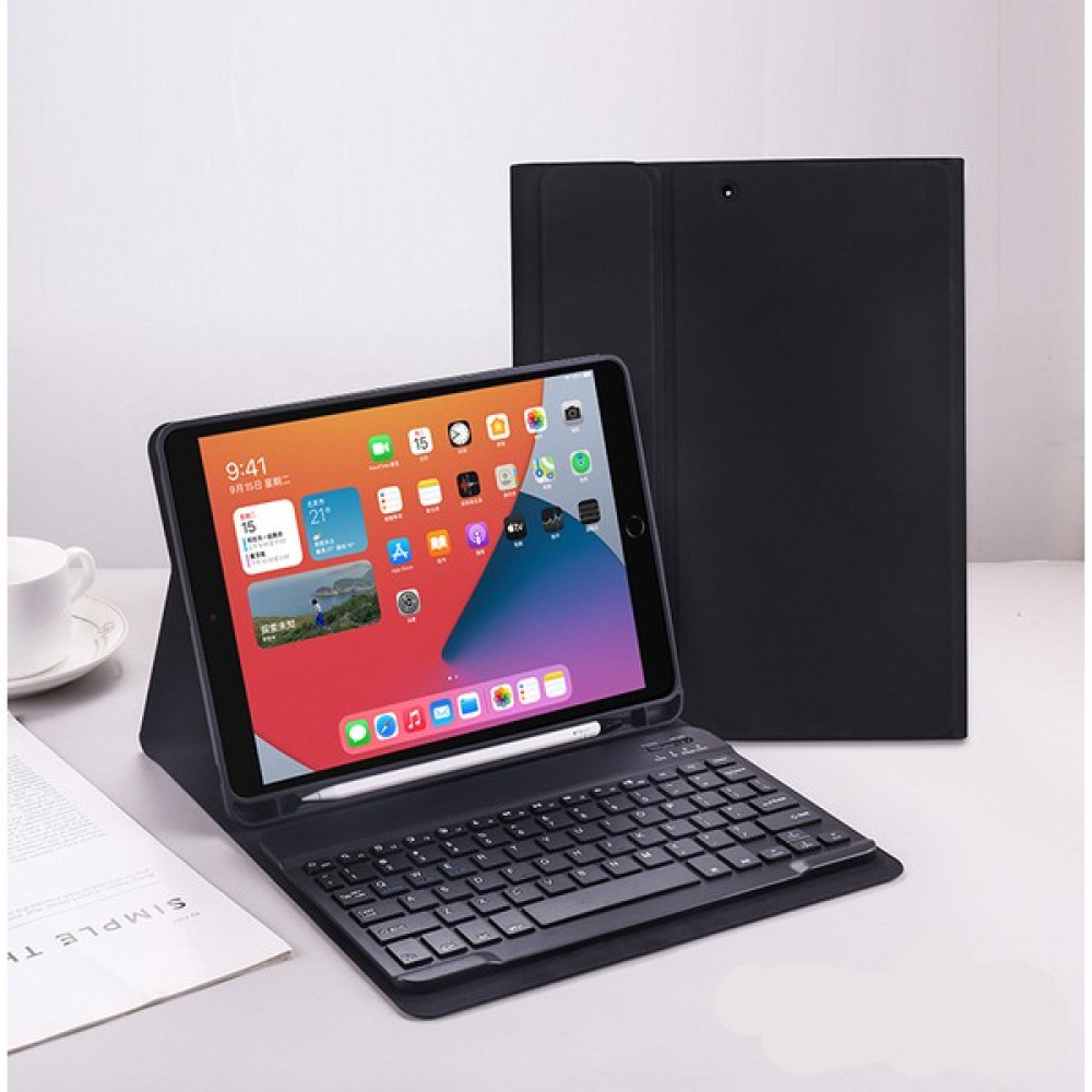 Turotto Apple iPad Mini 6 8.3 Inç 2021 A2567, A2568, A2569 Seri Yatay Standlı Bluetooth Klavyeli Kalemlikli Kılıf - Siyah Tablet Kılıfı Fiyatı