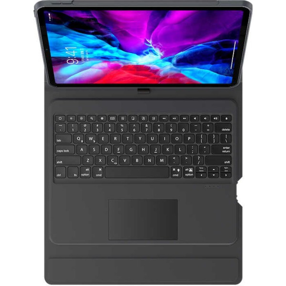 Turotto Apple iPad Pro 12.9 2022 M2 6.nesil Seri A2436,A2764,A2437 Benks Multifunctional Kablosuz Klavyeli Kılıf - Siyah Tablet Kılıfı Fiyatı