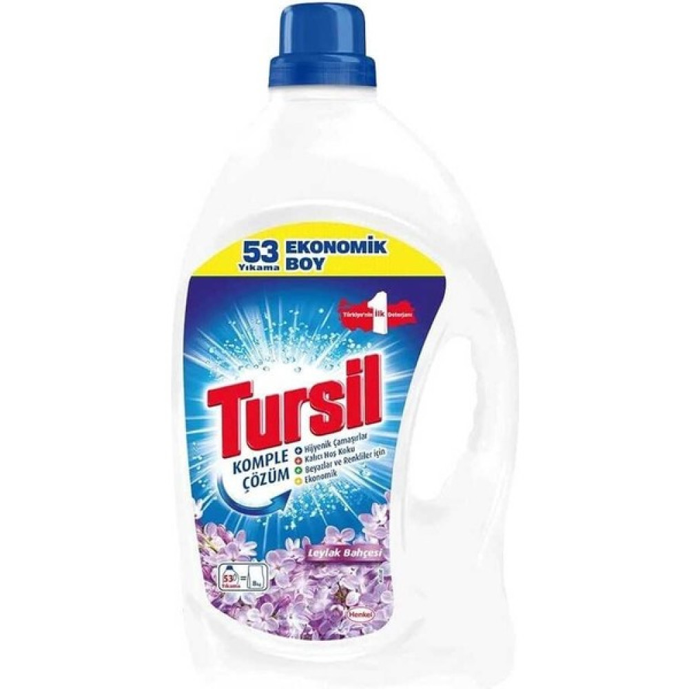 Tursil Jel 3,44 Lt Leylak Bahçesi 53 Yıkama Çamaşır Deterjanı Fiyatı