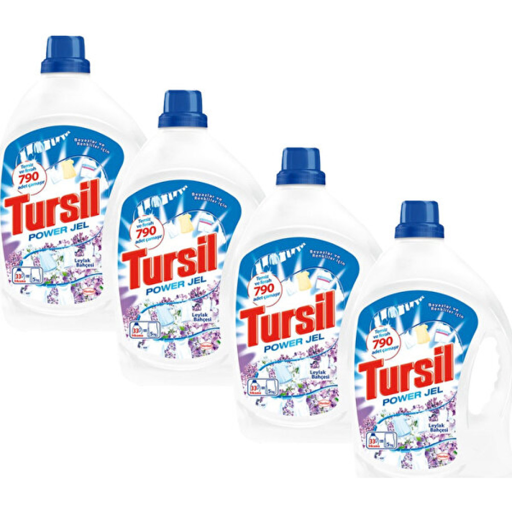 Tursil Jel Leylak 33 Yıkama 4'Lü Set Çamaşır Deterjanı Fiyatı